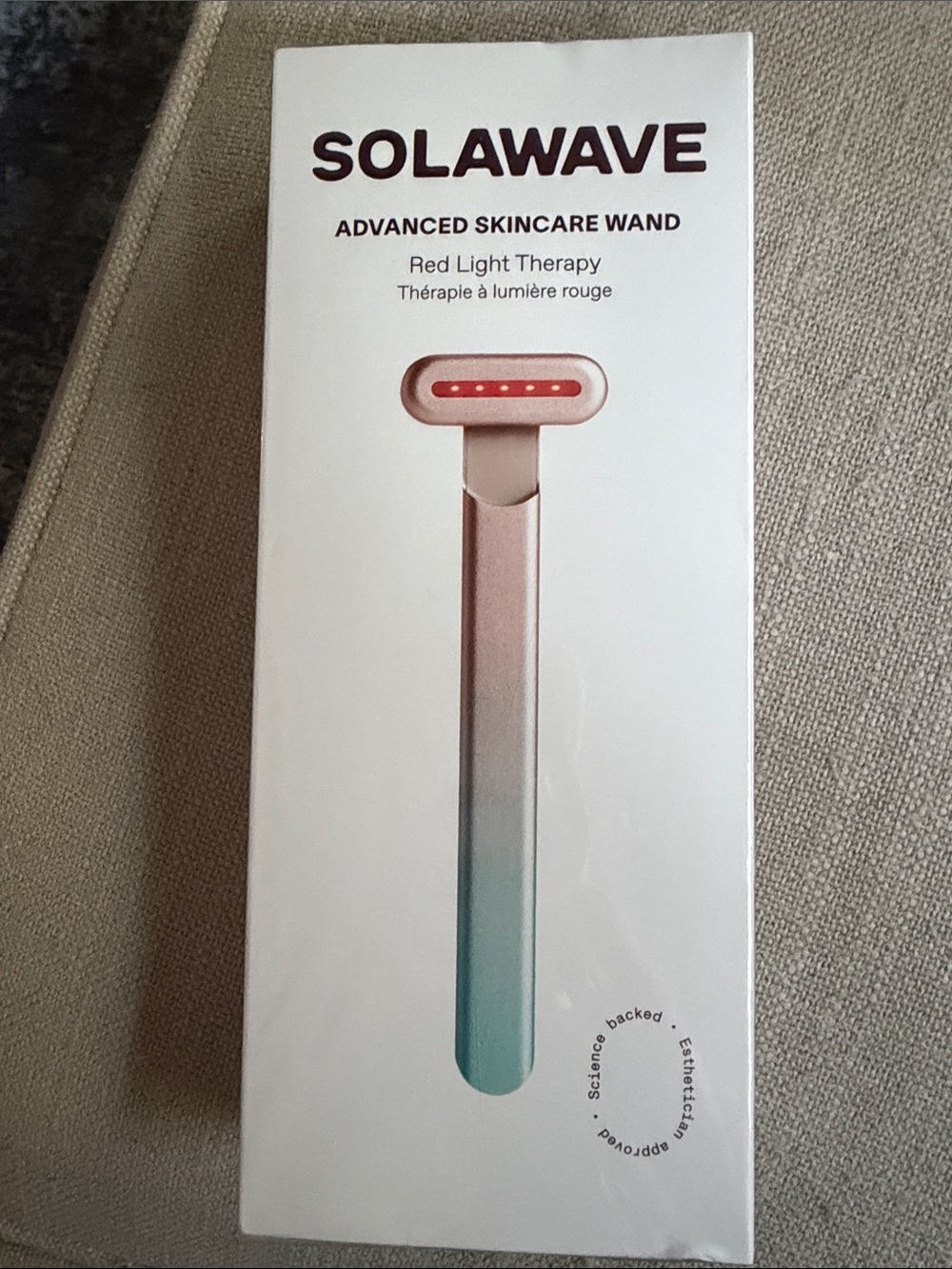 Solawave Advanced Skincare Wand - Rose Gold/Teal - NIB